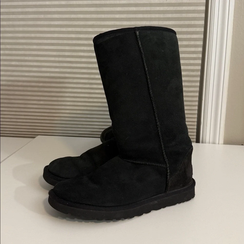 UGG Classic Black Tall Boots 8